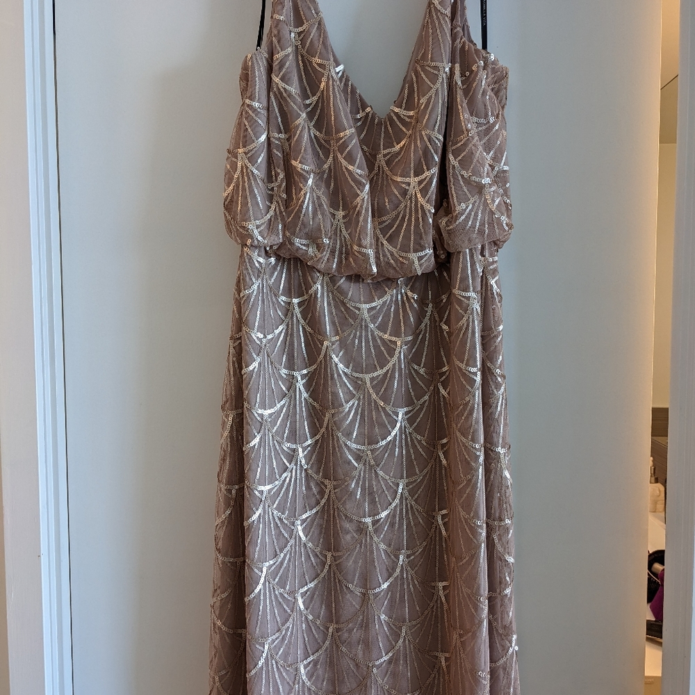 Rose Gold bridesmaid dress, never worn